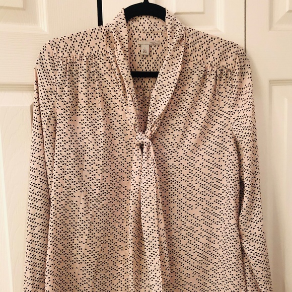 Halogen Button-Up Top with Bow - Size Small - Picture 2 of 2